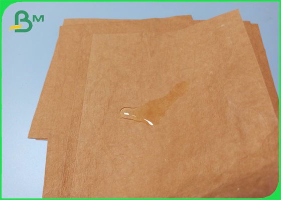 Washable Good Flexibility 0.55mm Kraft Paper Fabric For Recyclable Wallet Making