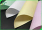 Wood Pulp Yellow Blue 48gsm 52gsm Blank Carbonless Paper Rolls For Receipt Printing