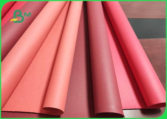 Reusable Kraft Paper Fabric Washable Paper 0.55mm Red Color 150cm