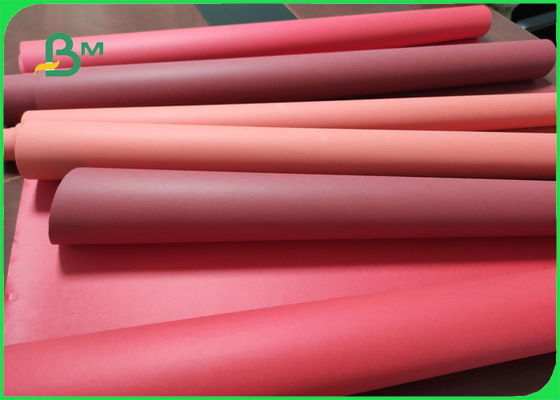 Reusable Kraft Paper Fabric Washable Paper 0.55mm Red Color 150cm