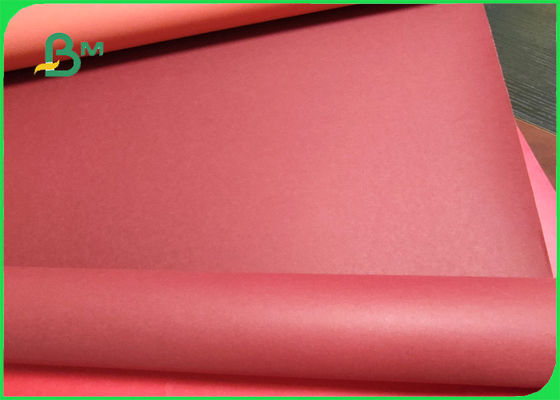 Reusable Kraft Paper Fabric Washable Paper 0.55mm Red Color 150cm