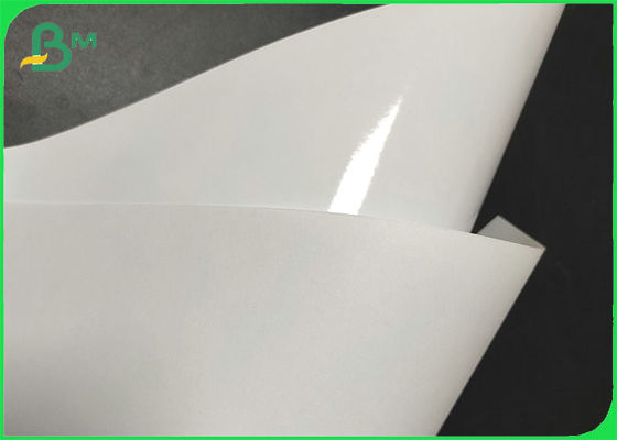 Water Proof Good Stiffness Semi Gloss Paper Rolls For Making Degradable Sticker Labels