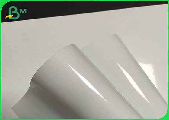 Water Proof Good Stiffness Semi Gloss Paper Rolls For Making Degradable Sticker Labels