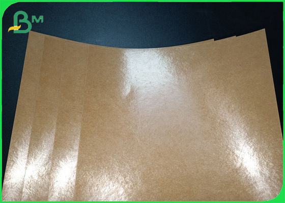 Greaseproof Single PE Coated Brown Kraft Paper For Food Packing