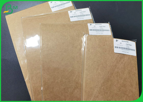 Strong A3 A4 size 200gsm Food grade approved brown kraft liner paper board sheet