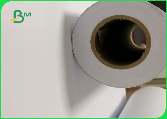 uncoated white wide Format Paper Inkjet plotter paper Roll 80gsm