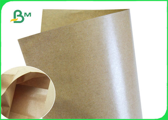 70gsm 80gsm + 10g PE Coated Brown Kraft Paper For Snack Bag Waterproof