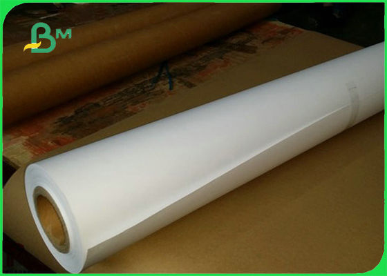 Garment Factory Uncoated Plain Plotter Paper Roll 60gsm 70gsm For CAD Plotting