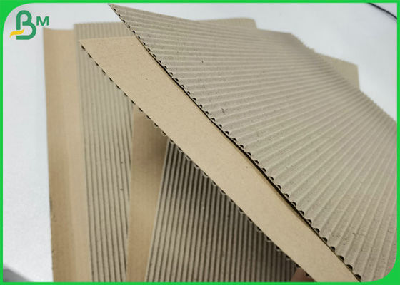 140g + 120g Fluting Brown Color Corrugated Paper Sheet For Coffee Cup Sleeves