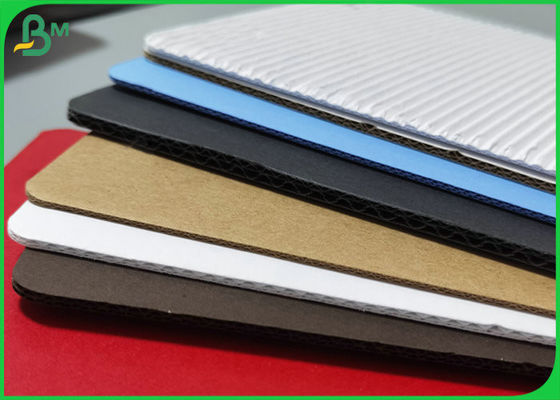 Single Faced Wave Flute Colour Corrugated Paper Cardboard Sheet For Gift Carton