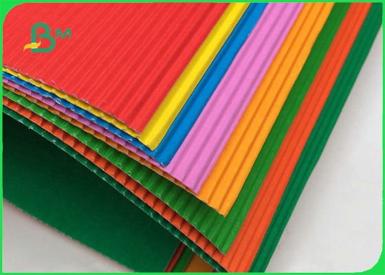 120g + 150g Single Face Color Corrugated Paper Board For Furniture Package