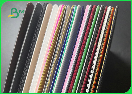 120g + 150g Single Face Color Corrugated Paper Board For Furniture Package