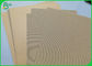 Natural Kraft Single Face Flute Corrugated Paper Board Rolls For Cup Sleeves