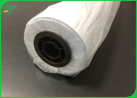 80G White Engineering Paper Rolls 150 Feet Length For Printing