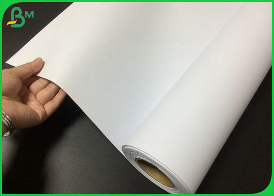 80G White Engineering Paper Rolls 150 Feet Length For Printing