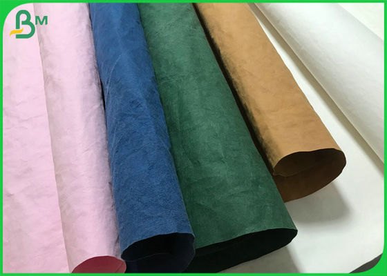 0.55MM Thick Waterproof Fabric Material Solid Colored Washable Kraft Paper