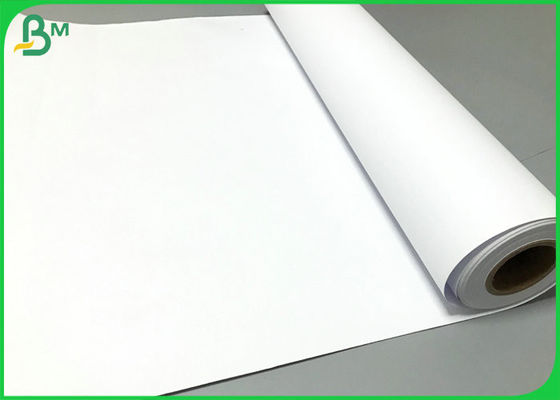 Plotter printing 80GSM White CAD Plotting Paper Roll 24inch * 150 Feet