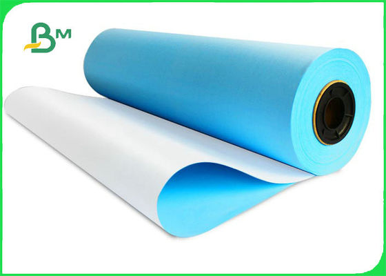 80gsm Blue CAD Drawing Paper For Wide Format Inkjet Printer 24&quot; x 150ft