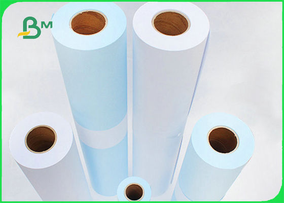 80gsm Blue CAD Drawing Paper For Wide Format Inkjet Printer 24&quot; x 150ft