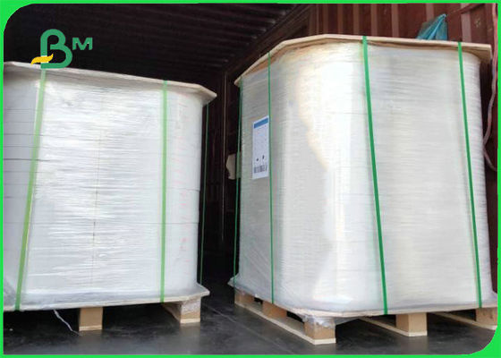 Natural White 28gsm Straw Wrap Paper 100% Degradable And Safe 29MM 35MM