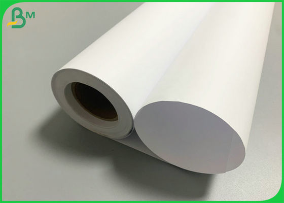 36'' x 50m 20lb White Plotter Paper For Printing Factory Wood Pulp