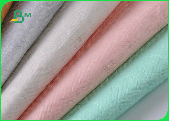 1025D PU Coated Colorful Fabric Paper For Tote Bag Breathable Waterproof