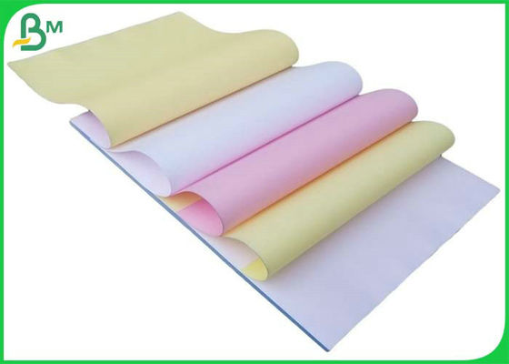 White Blue 55gsm Blank Carbonless Paper Rolls Or Sheets  For Receipt Printing