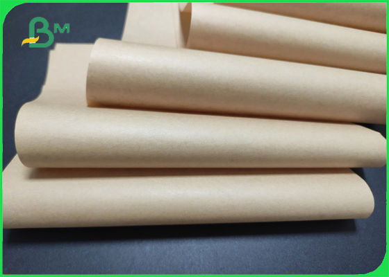 Natural Food Grade Brown Kraft Wrapping Paper 50gsm Uncoated Kraft Paper