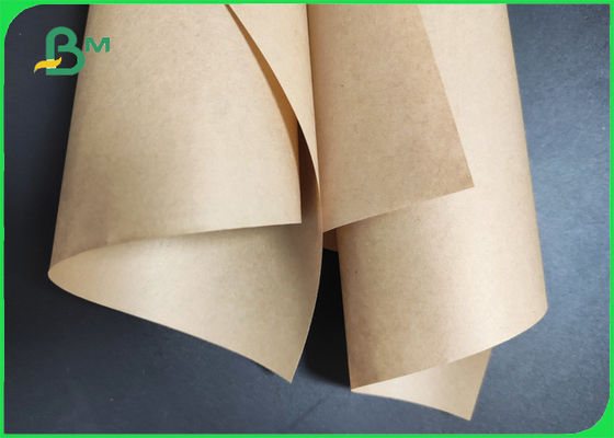 Natural Food Grade Brown Kraft Wrapping Paper 50gsm Uncoated Kraft Paper