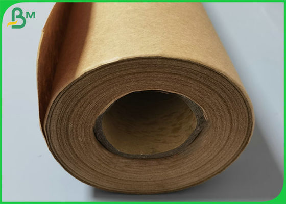 30&quot; * 1200inch Virgin 70gsm To 400gsm Brown Kraft Paper Rolls For Packing