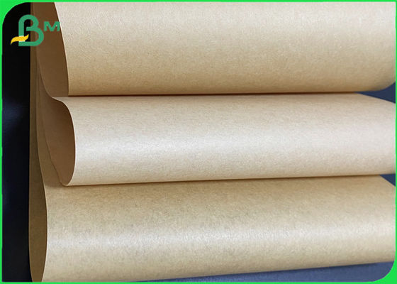 100% Virgin 70g 120g Unbleached Brown Kraft Paper Roll For Shopping Bag