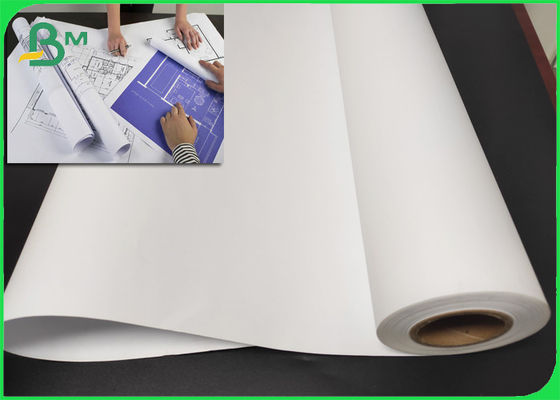 CAD Recycled Plotter Paper For Inkjet Printers A0 36&quot; 914mm X 50m