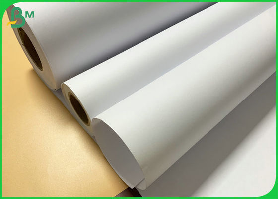 Wide Format 24&quot; X 150' CAD Rolls 20lb Ink Jet Bond Paper Rolls With 2&quot; Core