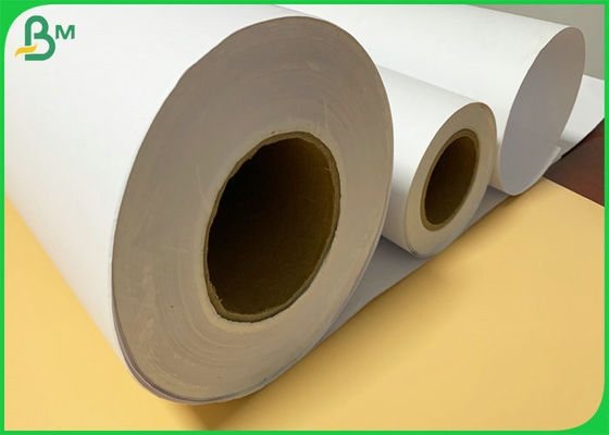 Wide Format 24&quot; X 150' CAD Rolls 20lb Ink Jet Bond Paper Rolls With 2&quot; Core