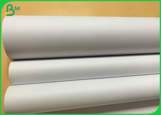 Wide Format 24&quot; X 150' CAD Rolls 20lb Ink Jet Bond Paper Rolls With 2&quot; Core