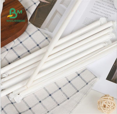 24Gsm 28gsm 25MM 26.5MM White Straw Tube Wrapping Paper Roll For Beverage