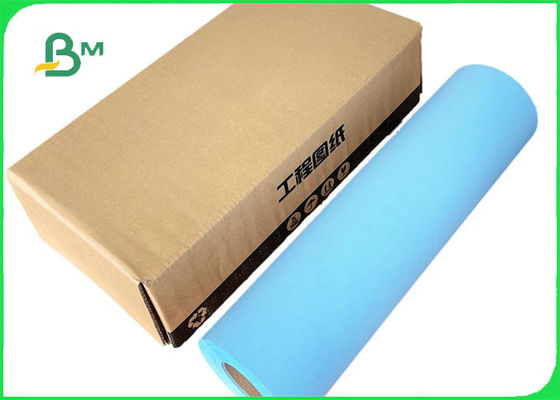 80g Single - Sided Blueprint Paper For Wide Format Inkjet Printer 841mm * 50m