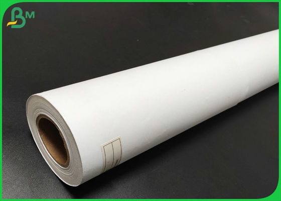 2'' Core 20lb White Bond Paper For CAD Printing 24''  Wide Format Inkjet Printers