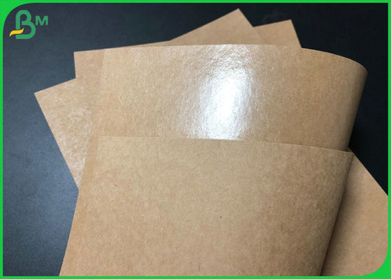 Stiffness 15g PE Coated 250gsm Brown Food Grade Paper For Disposable Bowl