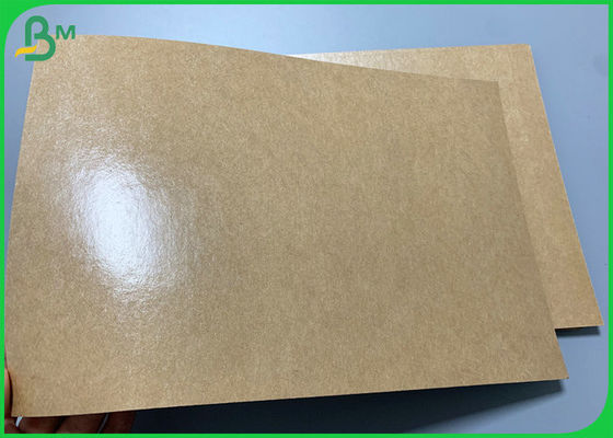 Manufacturer 300gsm Brown Kraft Paper PE Coated For Take Away Lunch Box