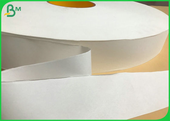 32mm 44mm Slitted Width 28gsm White Wrapped Paper Roll For Straw Packing