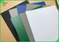 Recycled Pulp 0.8mm to 2mm Black White Color Laminated cardboard with grey back