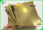 Painting 1 side Golden Color Water Resistant Washable Fabric 0.55mm For Wallets