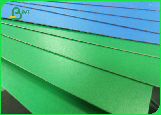 One Side Glossy Laminated Green Folders Paper 1.0mm Thick Sheet Form