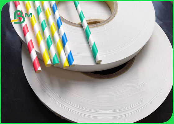 24mm 31mm 26gsm 28gsm 31gsm FDA Drinking Straw Wrapping Paper 4000 - 6000m Length