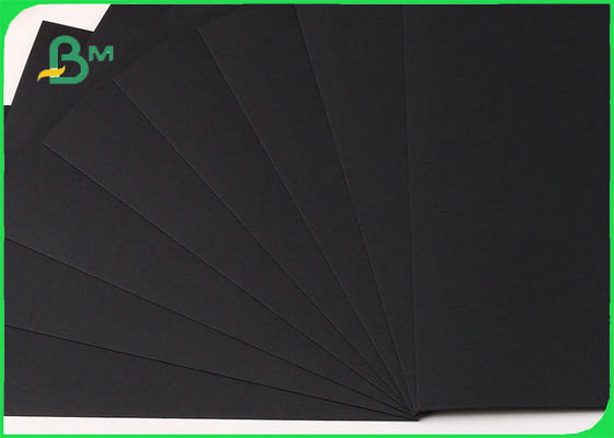 100% Virgin Pulp Solid 350gsm Black Kraft Paper For Packing