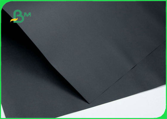 100% Virgin Pulp Solid 350gsm Black Kraft Paper For Packing