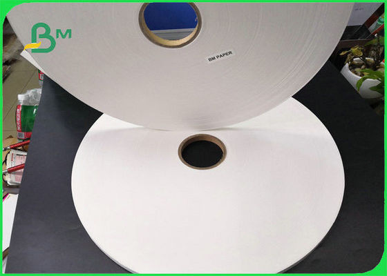 100% Eco - Friendly Food Grade Paper Roll , Ink 60GSM 120GSM Straw Paper Roll For Paper Straw