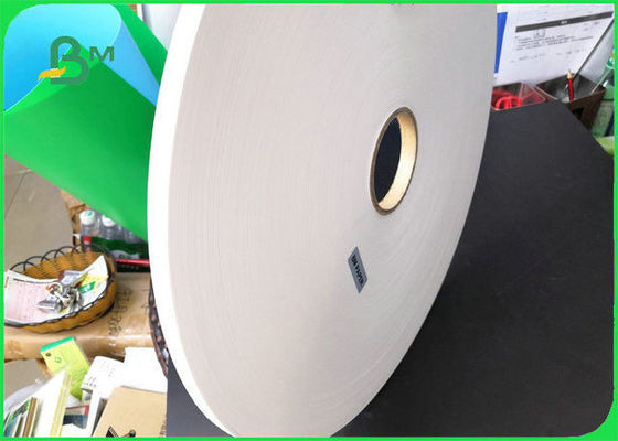 100% Eco - Friendly Food Grade Paper Roll , Ink 60GSM 120GSM Straw Paper Roll For Paper Straw