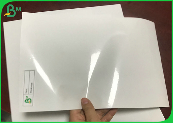 Single Side High Glossy 80gsm Mirror Coated white Paper For Beverages Labels